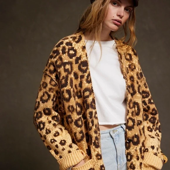 BNWT ✨Free People  Stateside Cardigan in S  🐆 - Picture 8 of 8